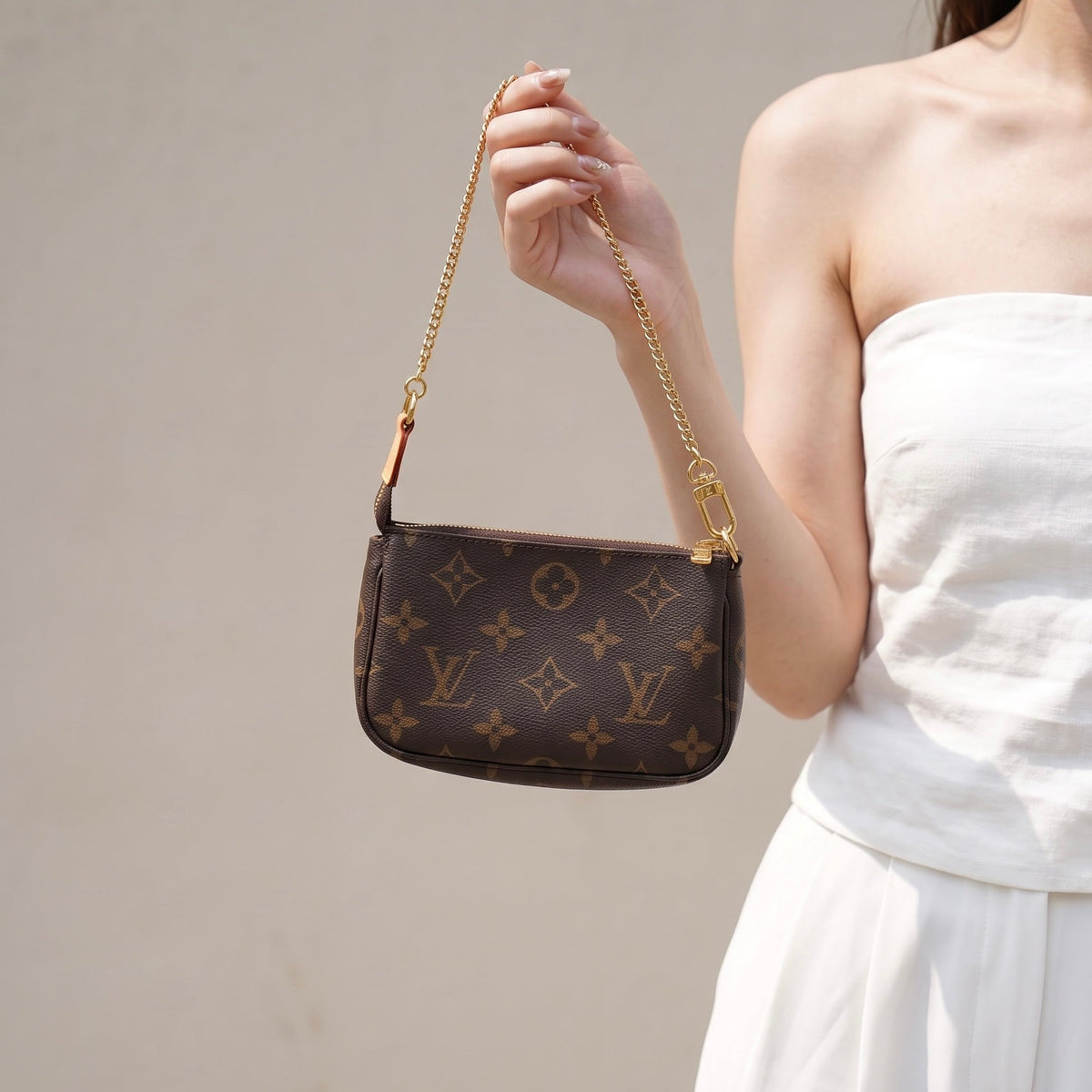 Include Entrupy Certificate of Authenticity｜Excellent（Rank SA）｜ Louis Vuitton Monogram Mini Pochette Accessoire｜X26081809
