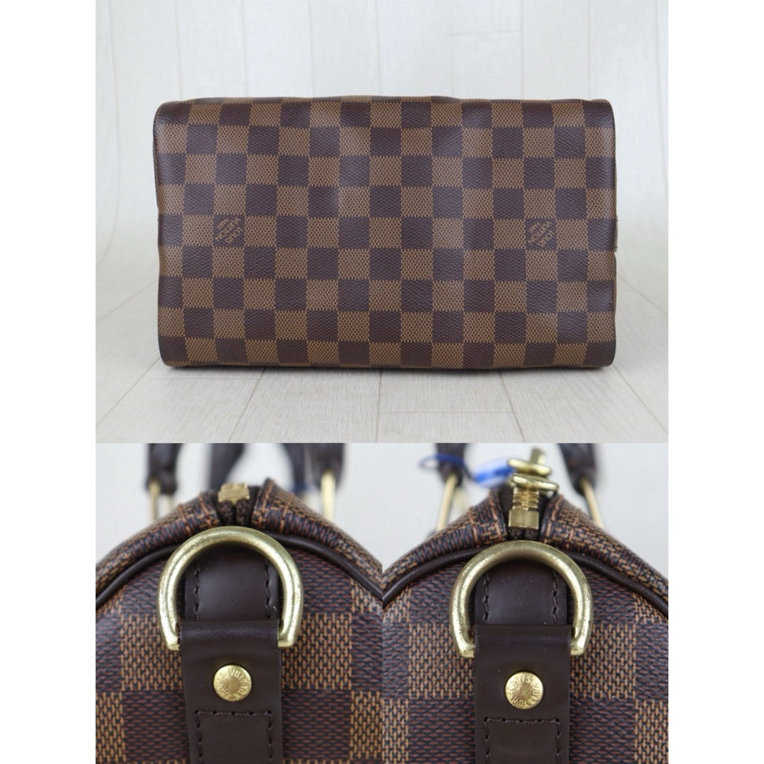 Include Entrupy Certificate of Authenticity｜Good ( Rank AB)｜ Louis Vuitton Damier Speedy 25 Hand Bag With Shoulder Strap｜S26072541