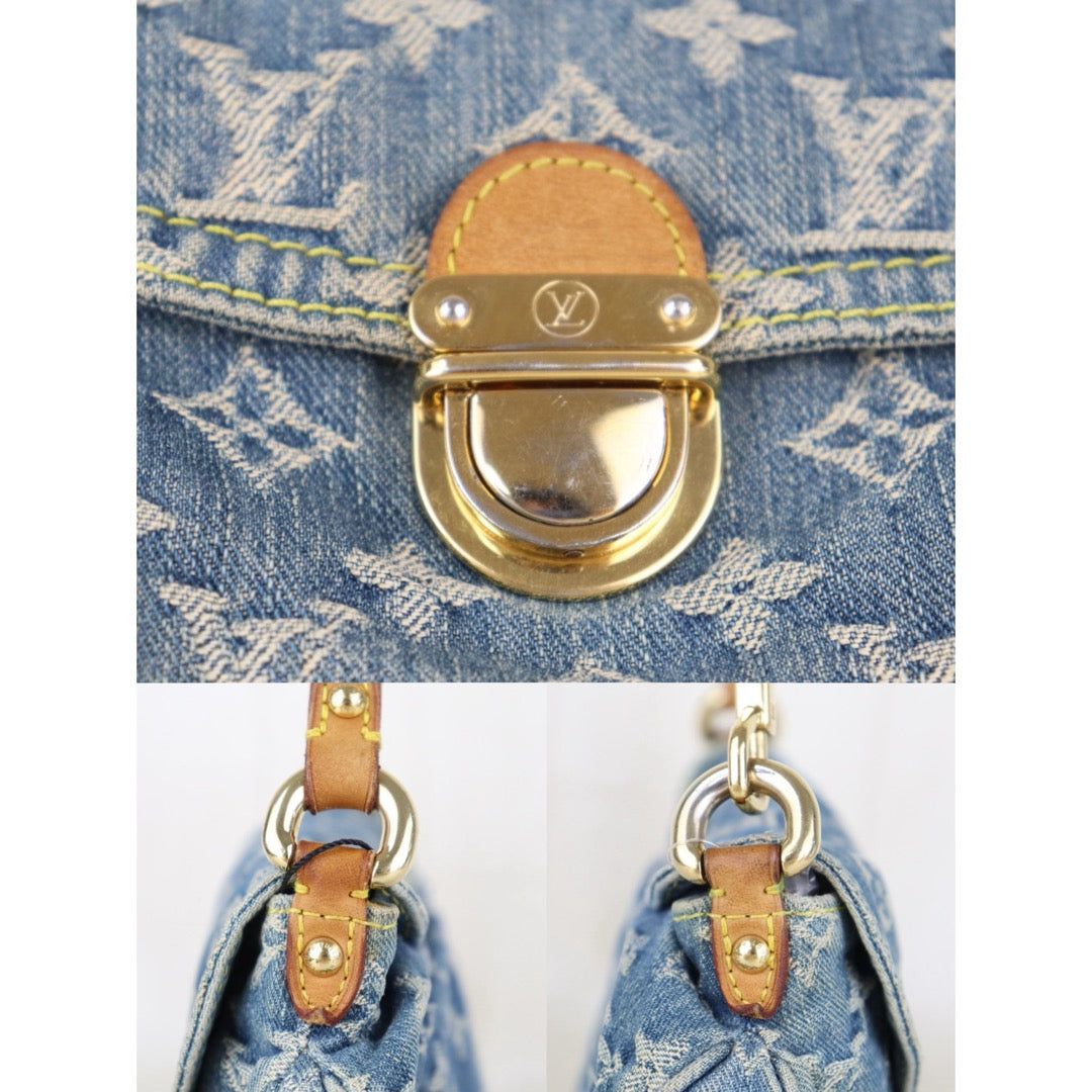 Include Entrupy Certificate of Authenticity｜Good ( Rank AB)｜Louis Vuitton Monogram Denim Mini Pleaty  ShoulderBag｜Z26092908