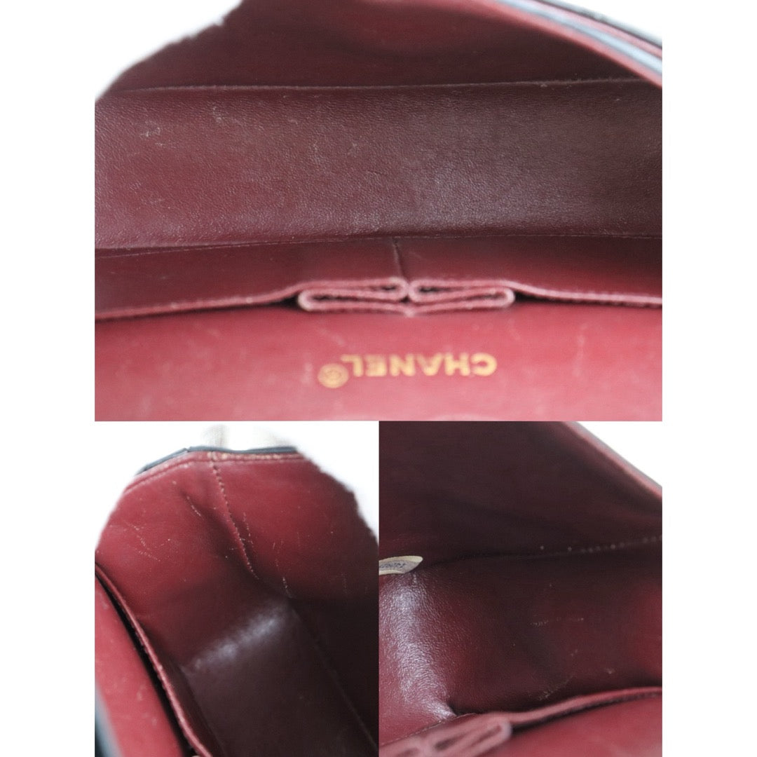 Include Entrupy Certificate of Authenticity｜Good ( Rank AB)｜ CHANEL Lamb Skin Matrasse Chain Double Flap 25 Shoulder Bag  Black Made In 1989-1991 Year｜S26083009