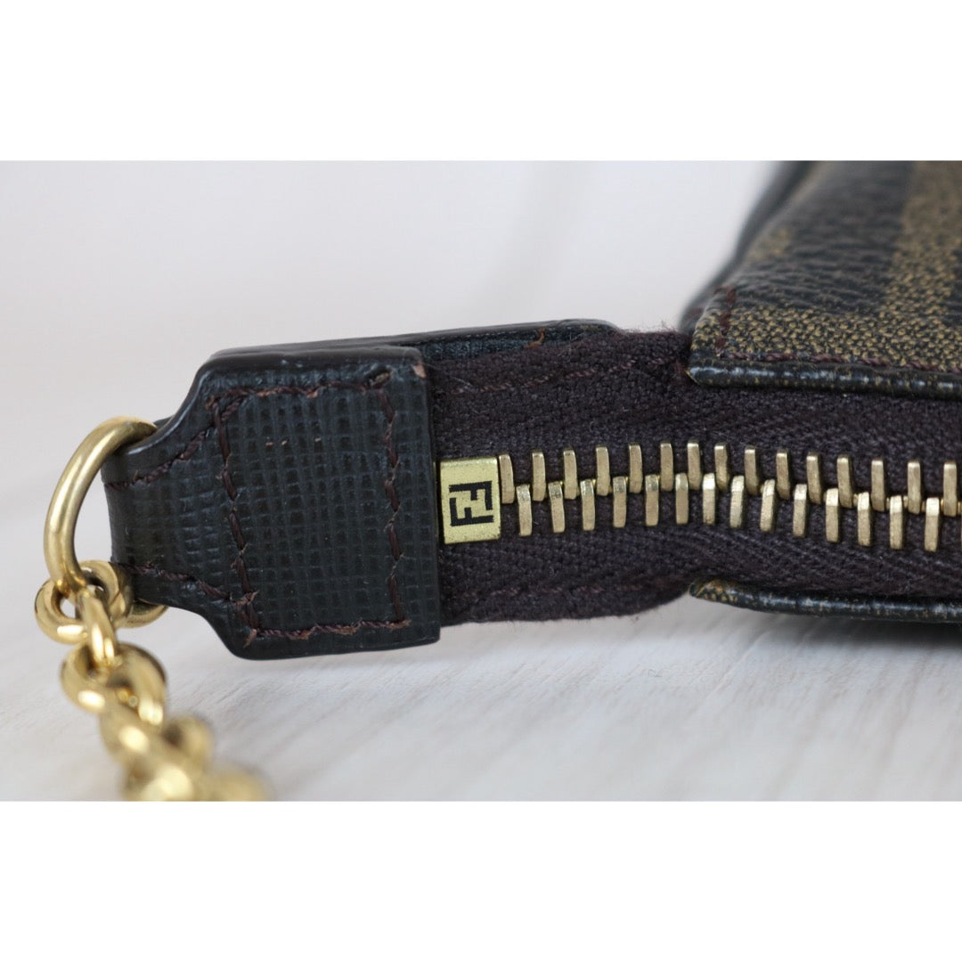 Good ( Rank AB)｜ FENDI Zucca Mamma PVC Baguette Pouch Shoulder Bag｜S25121104