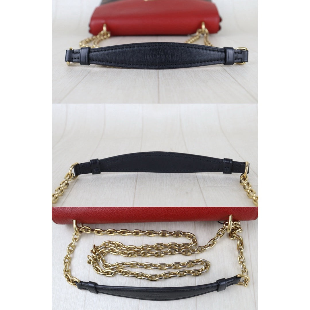 Include Entrupy Certificate of Authenticity｜Good ( Rank AB) ｜Louis Vuitton Monogram Sanit Placide Cerise Shoulder Bag ｜S26090728