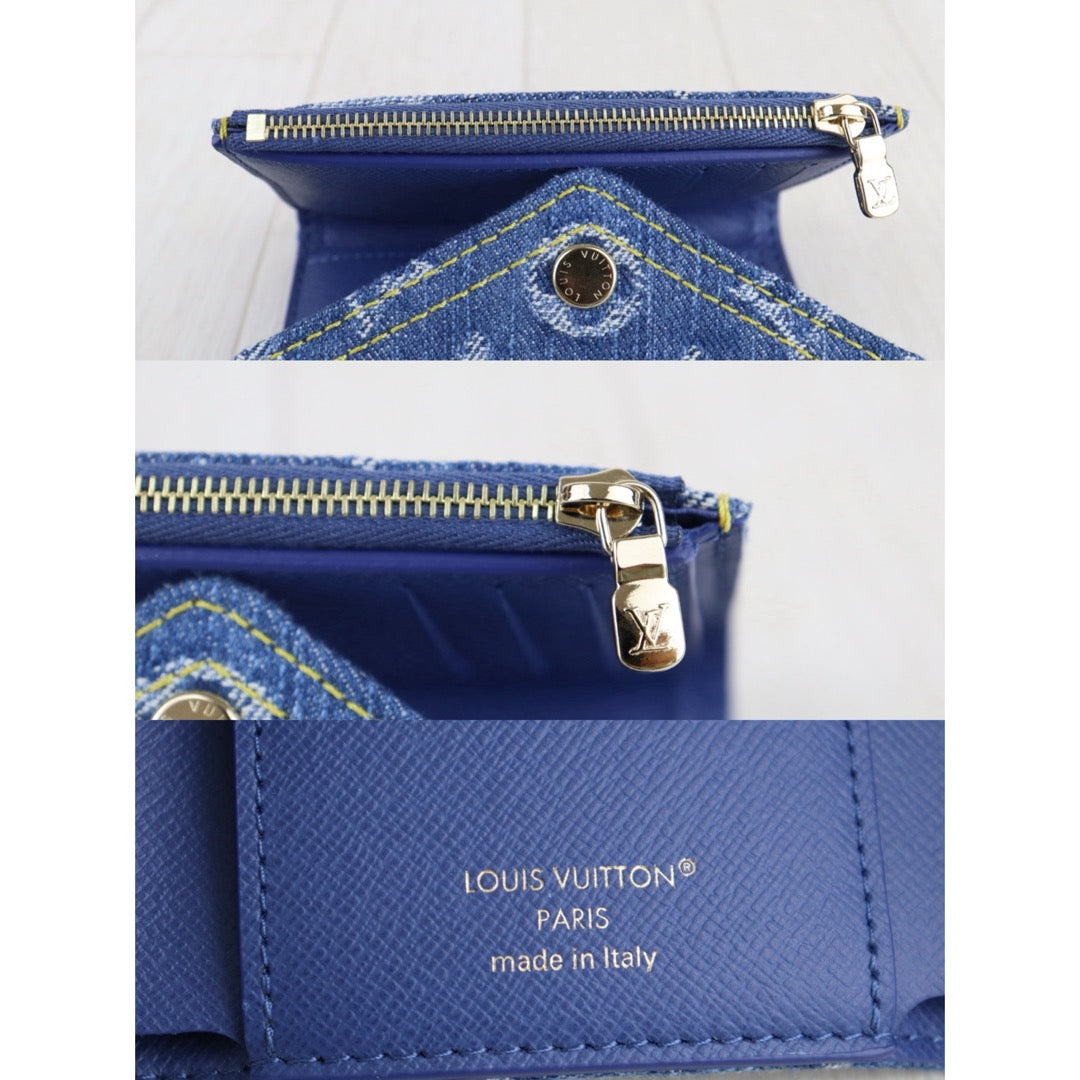 Excellent（Rank SA）｜LV Monogram Denim Wallet  IC Chips Model｜S25092203