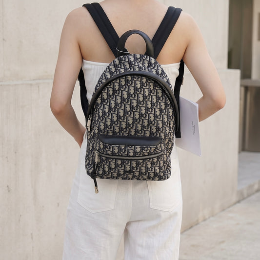 Include Entrupy Certificate of Authenticity｜Very Good ( Rank A)｜Dior Trotter Montaige  Oblique Rider  Backpack ｜S26090701