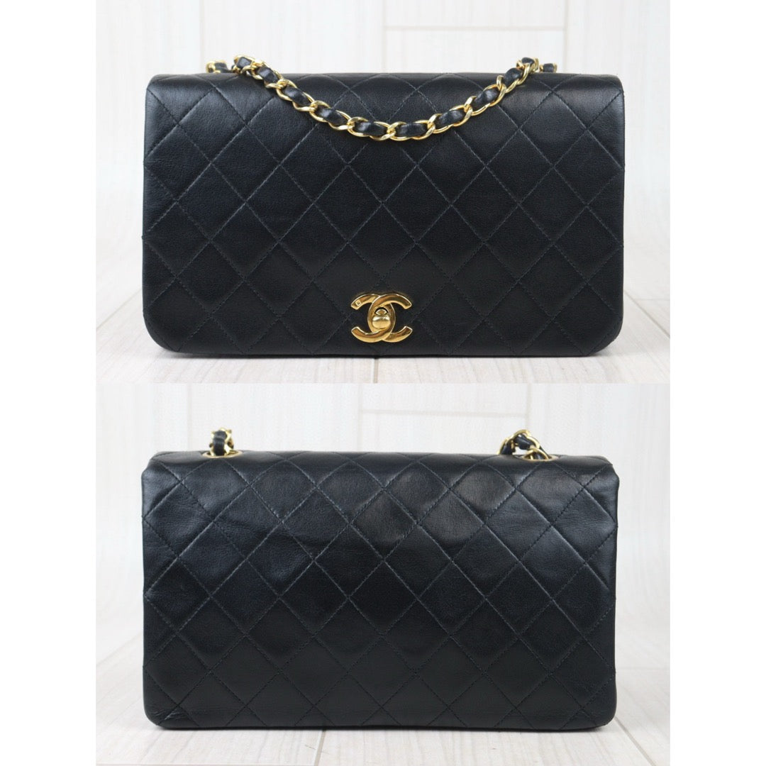 Good ( Rank AB)｜ CHANEL Matrasse Lamb Skin Chain Bag Made in 1989-1991 Year｜24082202