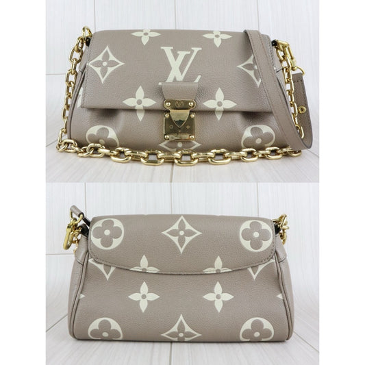 Include Entrupy Certificate of Authenticity｜Very Good ( Rank A)｜ Louis Vuitton Monogram Favorite MM Shoulder Bag Etoupe Gray IC Chips Model｜W25110601