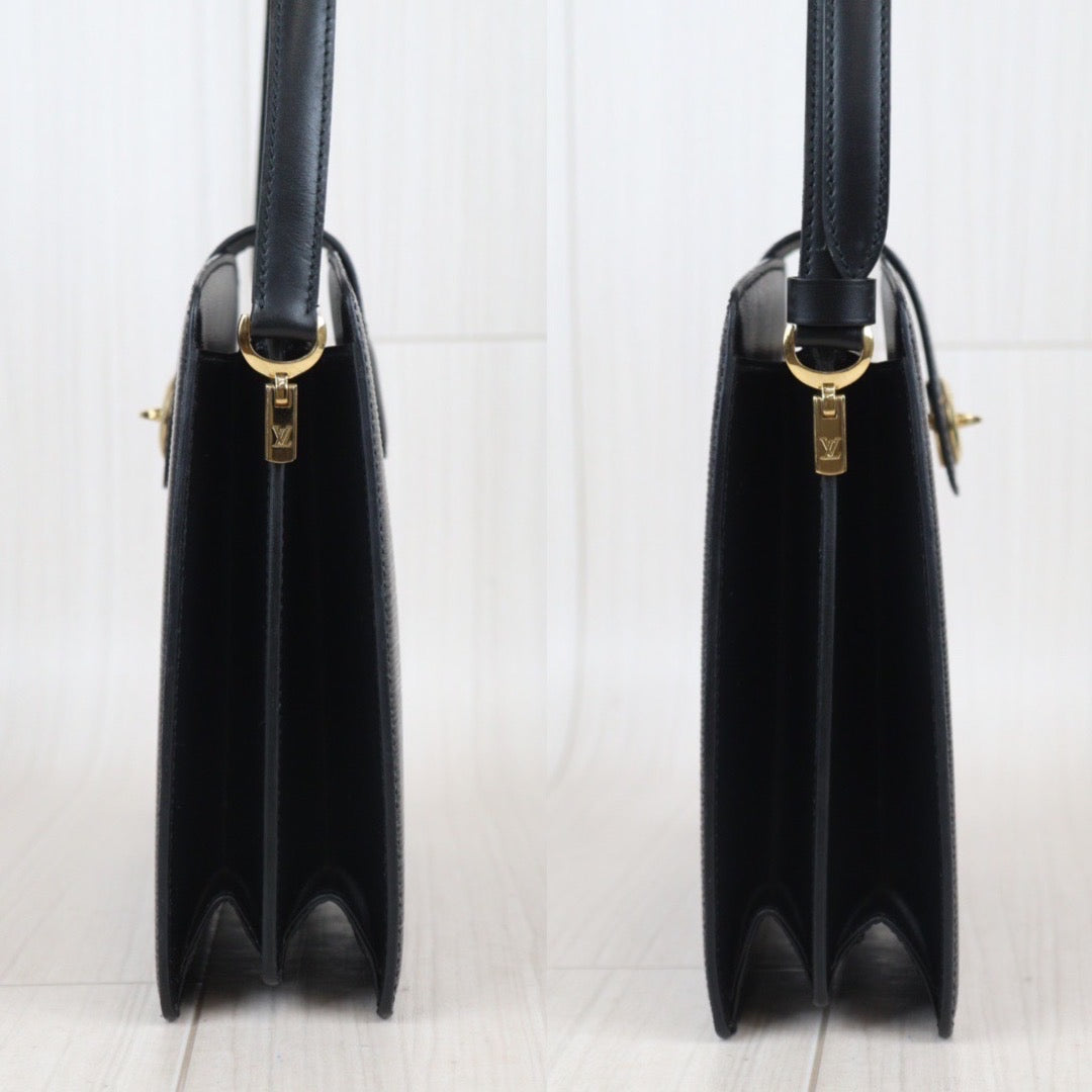 Rank A｜ LV Epi Shoulder Bag Black｜23090901