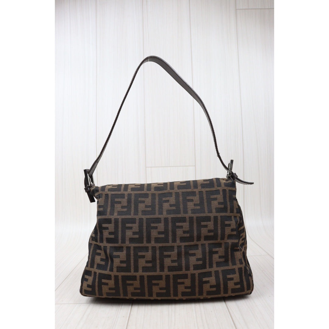Rank A｜ FENDI Zucca Mamma Baguette Shoulder Bag ｜24041116