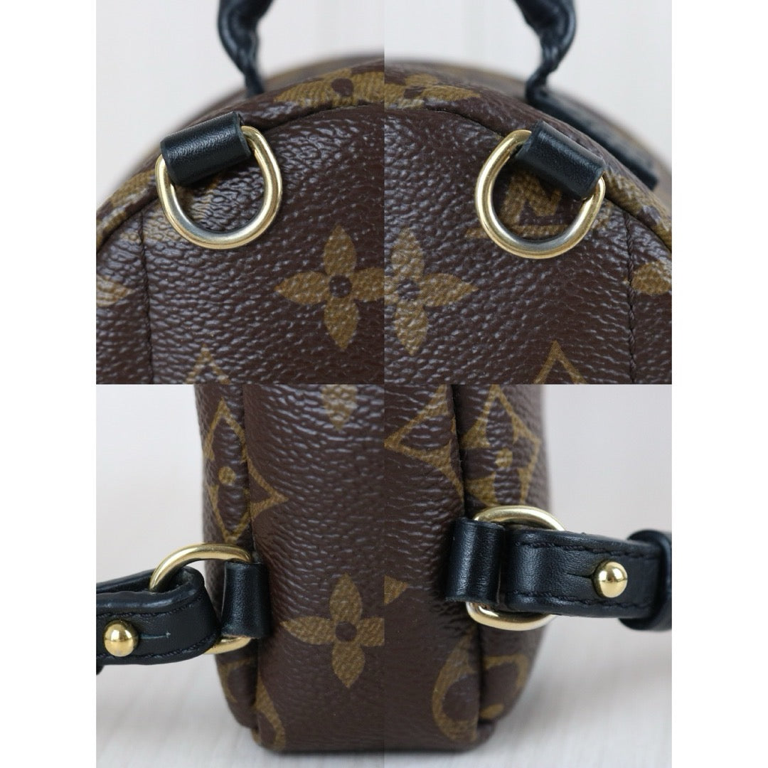 Include Entrupy Certificate of Authenticity｜Very Good ( Rank A)｜  Louis Vuitton Monogram Coated Canvas Mini Palm Springs Backpack ｜S26080601
