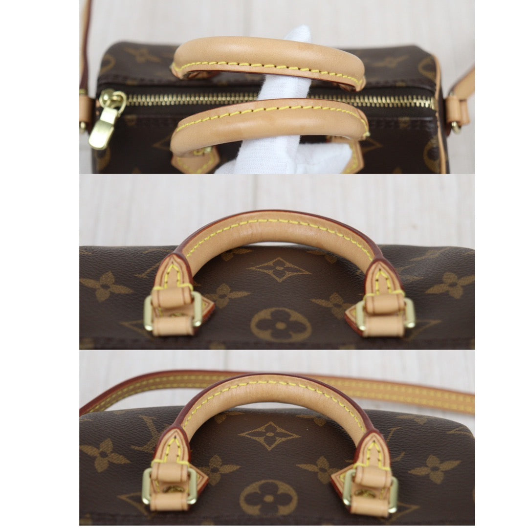 Rank A ｜LV Monogram Nano Speedy  Shoulder Bag｜23121904