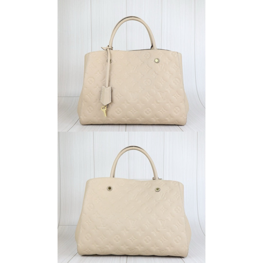 Very Good ( Rank A) ｜LV Monogram Montaigne BB Hand Bag Shoulder Bag Beige Pink｜W25062901