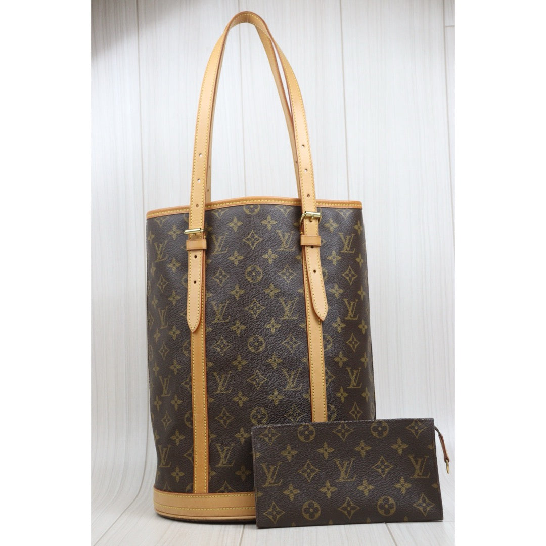 Include Entrupy Certificate of Authenticity｜Good ( Rank AB)｜LV Monogram Bucket GM Tote Bag｜26093001