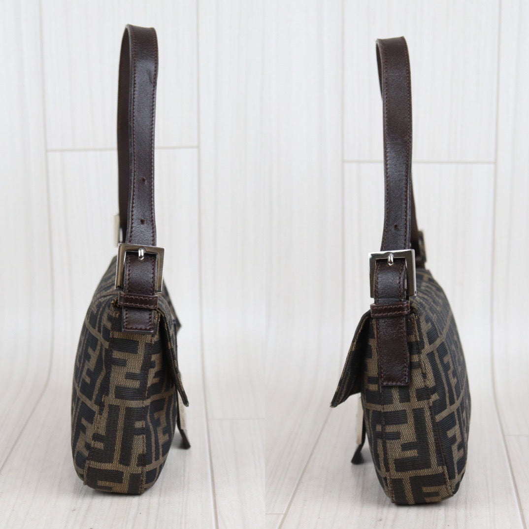 Rank AB｜ FENDI Zucca Mamma Baguette Shoulder Bag ｜23101314