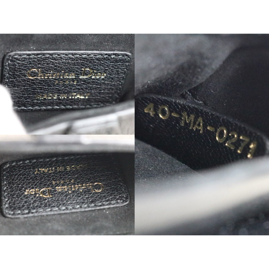 Very Good ( Rank A)｜Dior Trotter Saddle Calf Leather Mini Mini HandBag  Black ｜S25103007