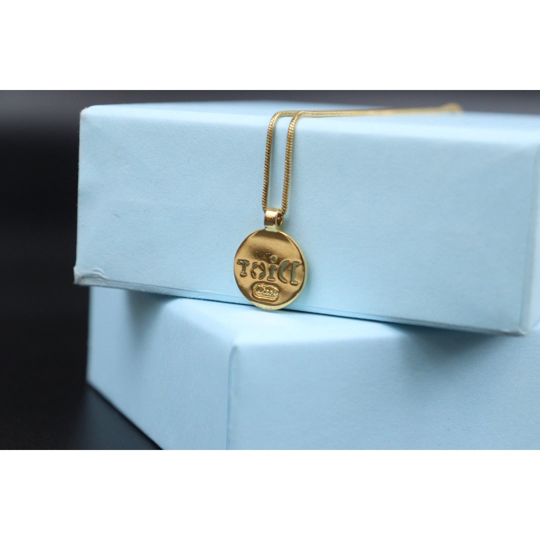 Very Good ( Rank A) ｜ Dior CD Necklace Gold Plated ｜V24030757