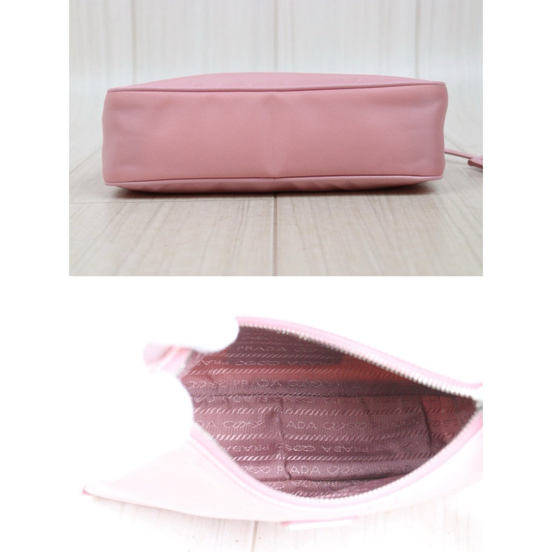 Very Good ( Rank A)｜ PRADA Re-Edition 2005 Nylon Hobo Shoulder Bag Pink｜S25110417