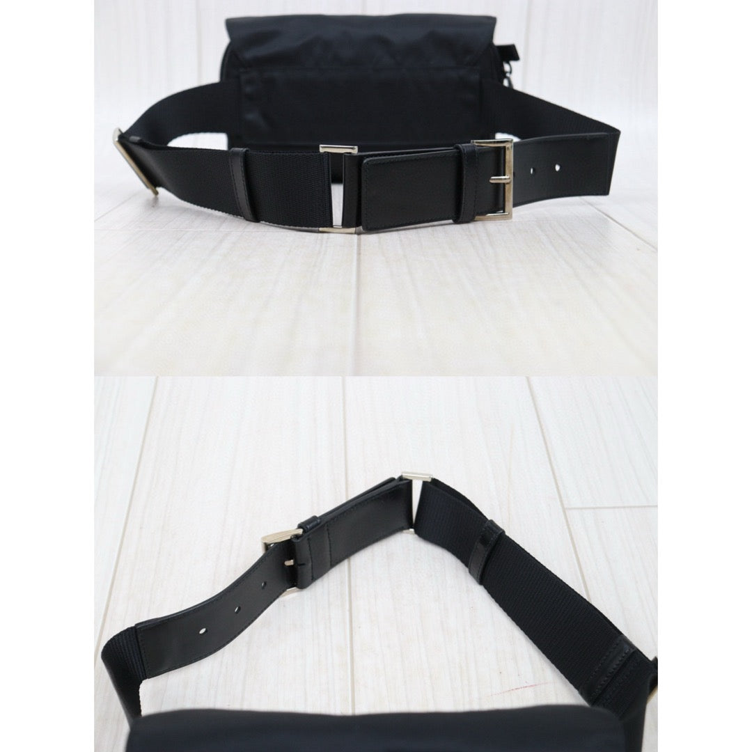 Very Good ( Rank A)｜ PRADA Nylon Body Bag Waist Bag Black｜P25051606