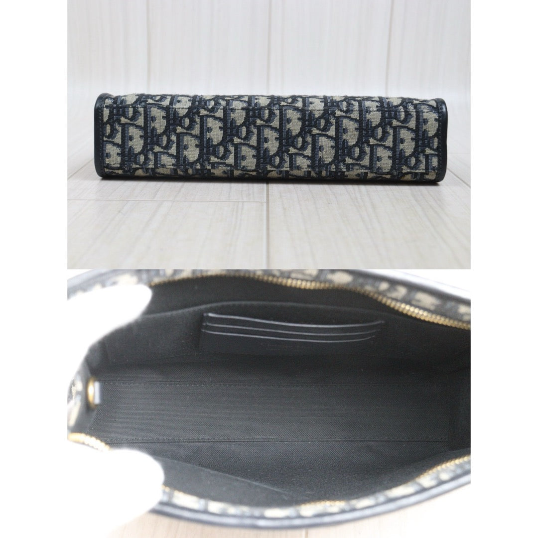 Include Entrupy Certificate of Authenticity｜Very Good ( Rank A)｜Dior Montaigne Oblique Pouch Handbag 26｜S26060612