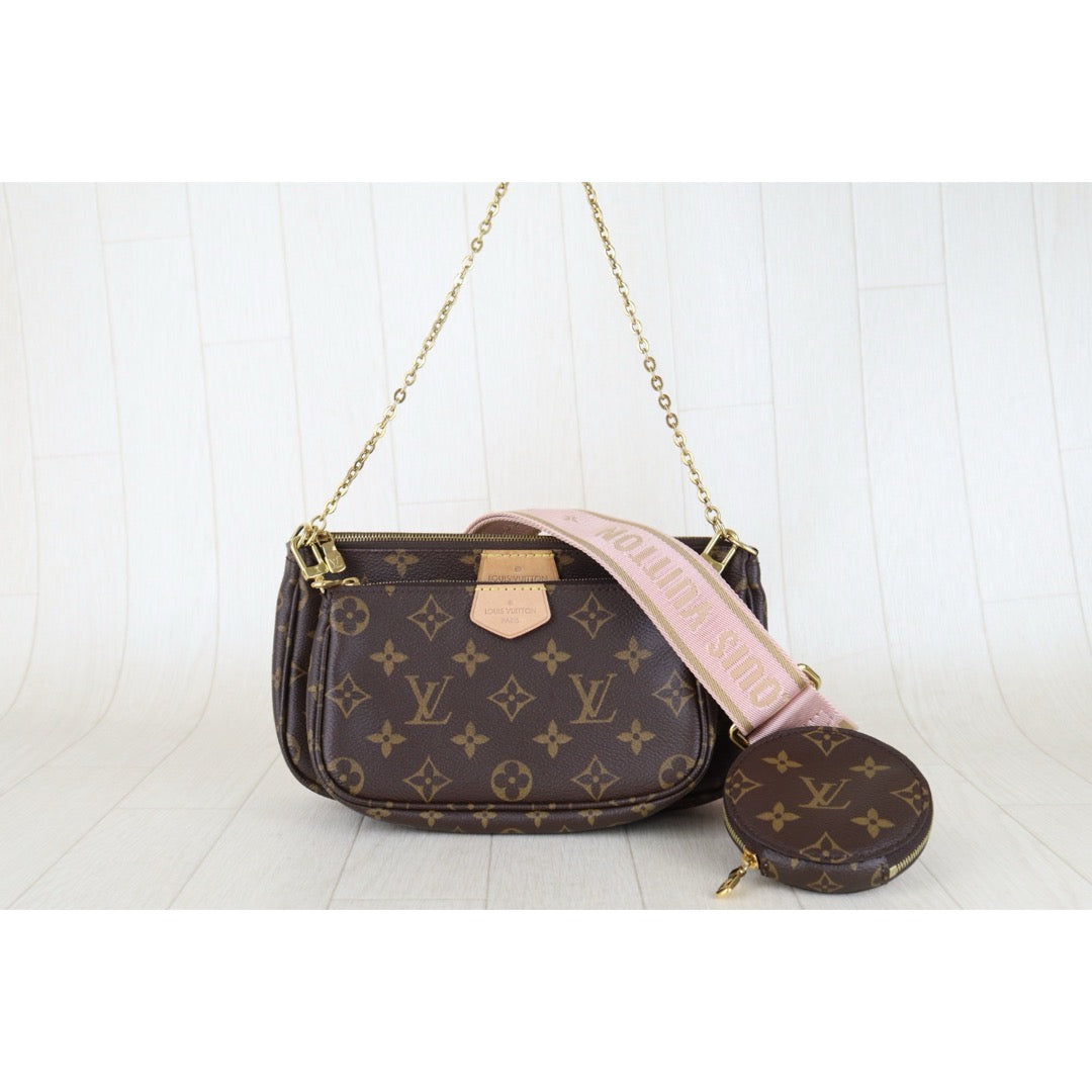 Include Entrupy Certificate of Authenticity｜Very Good ( Rank A)｜Louis Vuitton Monogram Multiti Pochette Accessoire  IC Chips Model ｜S26030811