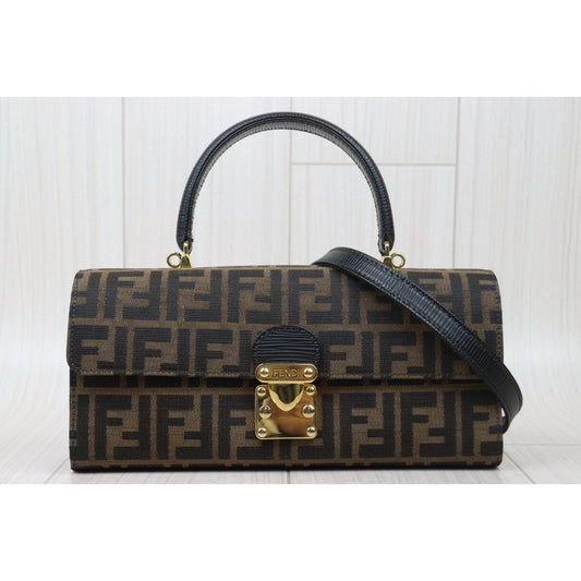 Very Good ( Rank A) ｜ FENDI Zucca HandBag With Shoulderstrap｜W24120908