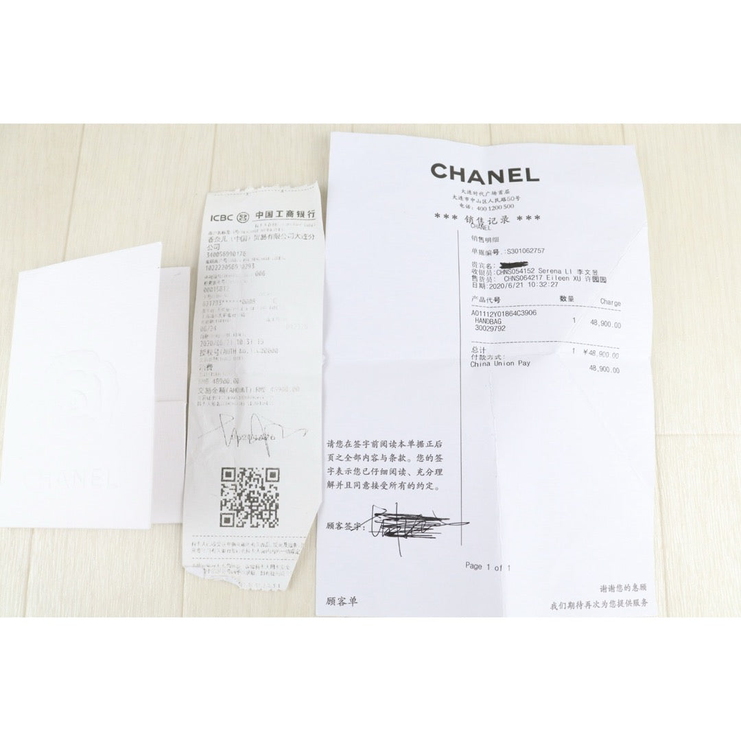 Excellent（Rank SA）｜ Full Set CHANEL Caviar Skin Matrasse Double Flap 25 Shoulder Bag Black Made In 2020-2021Year｜S25101102