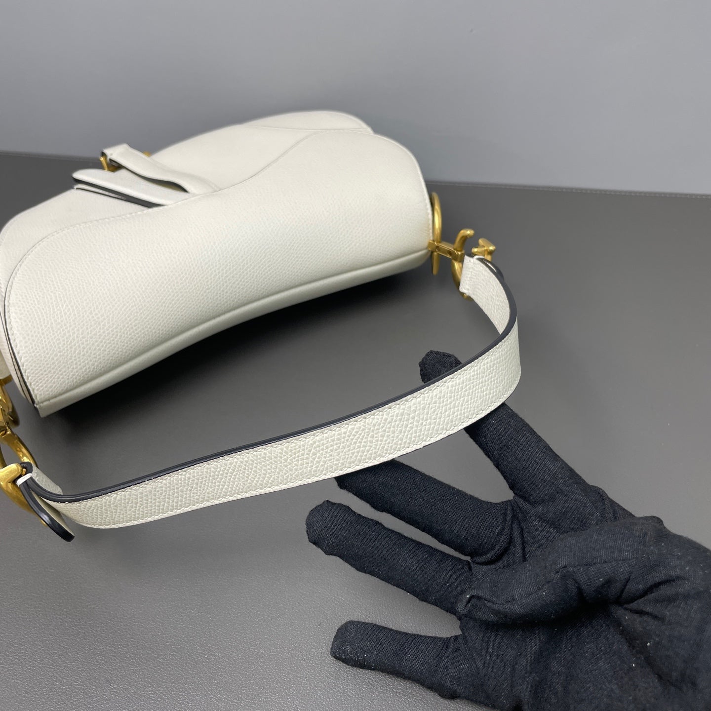 Very Good ( Rank A)｜Dior  Saddle Shoulder Bag Medium White
