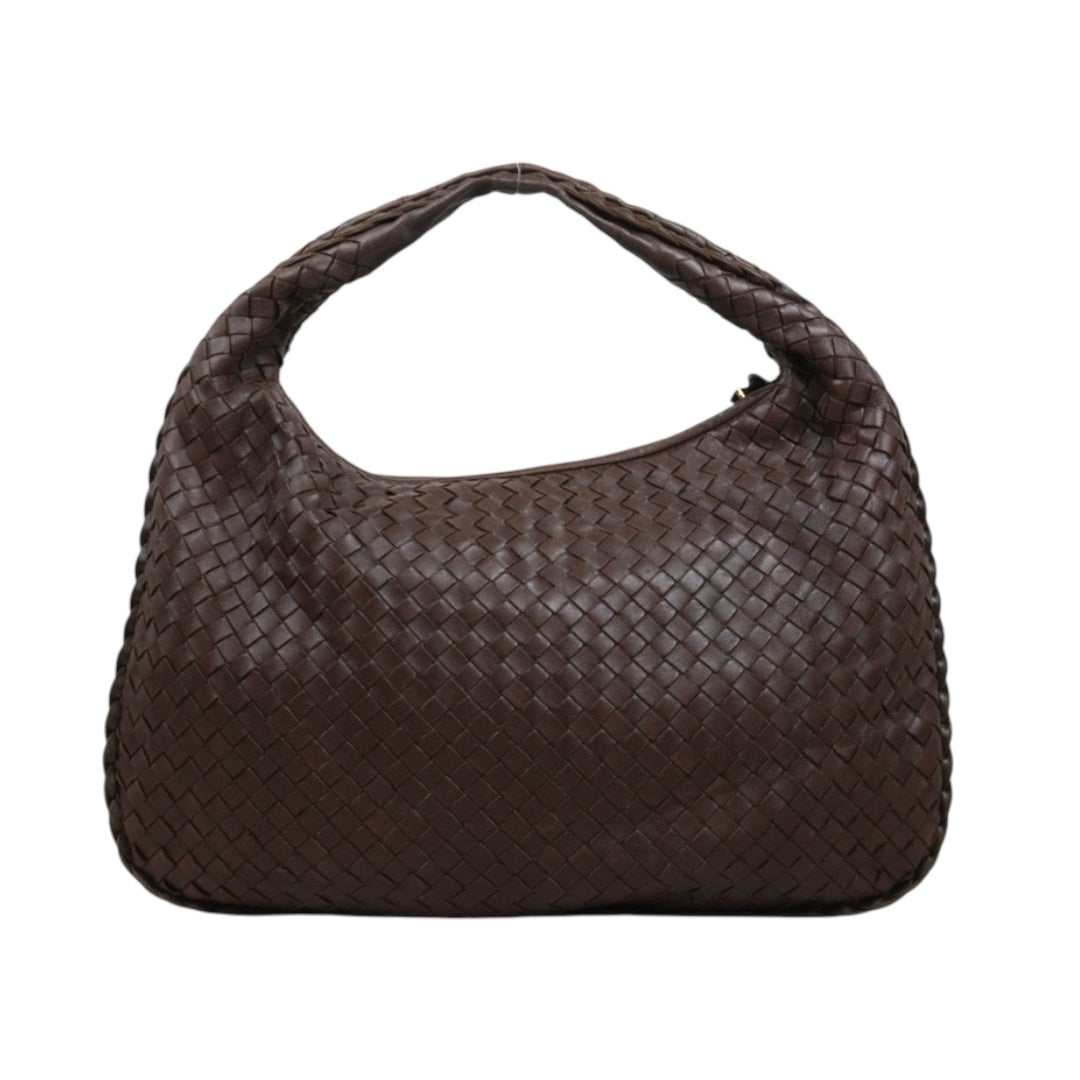 Good ( Rank AB)｜ Bottega Veneta Lamb Skin Braid Shoulder Bag Brown｜V25042417