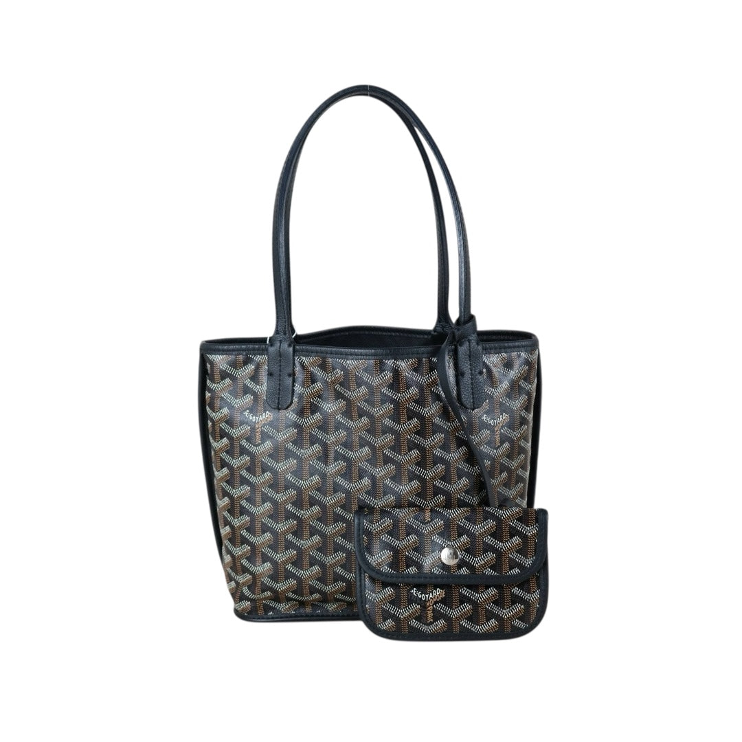 Very Good ( Rank A) ｜ Goyard Anjou Mini Tote Bag Black｜W25081503