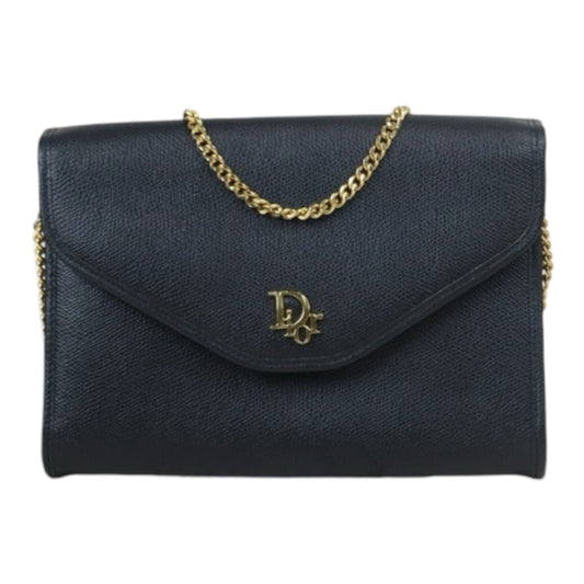 Very Good ( Rank A)｜ Dior Vintage Calf Leather Shoulder Bag Black｜24092608