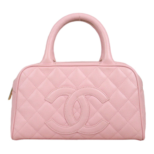 Rank AB ｜ CHANEL Caviar Skin Bowling Bag Pink Made in 2003-2004 Year｜23102812