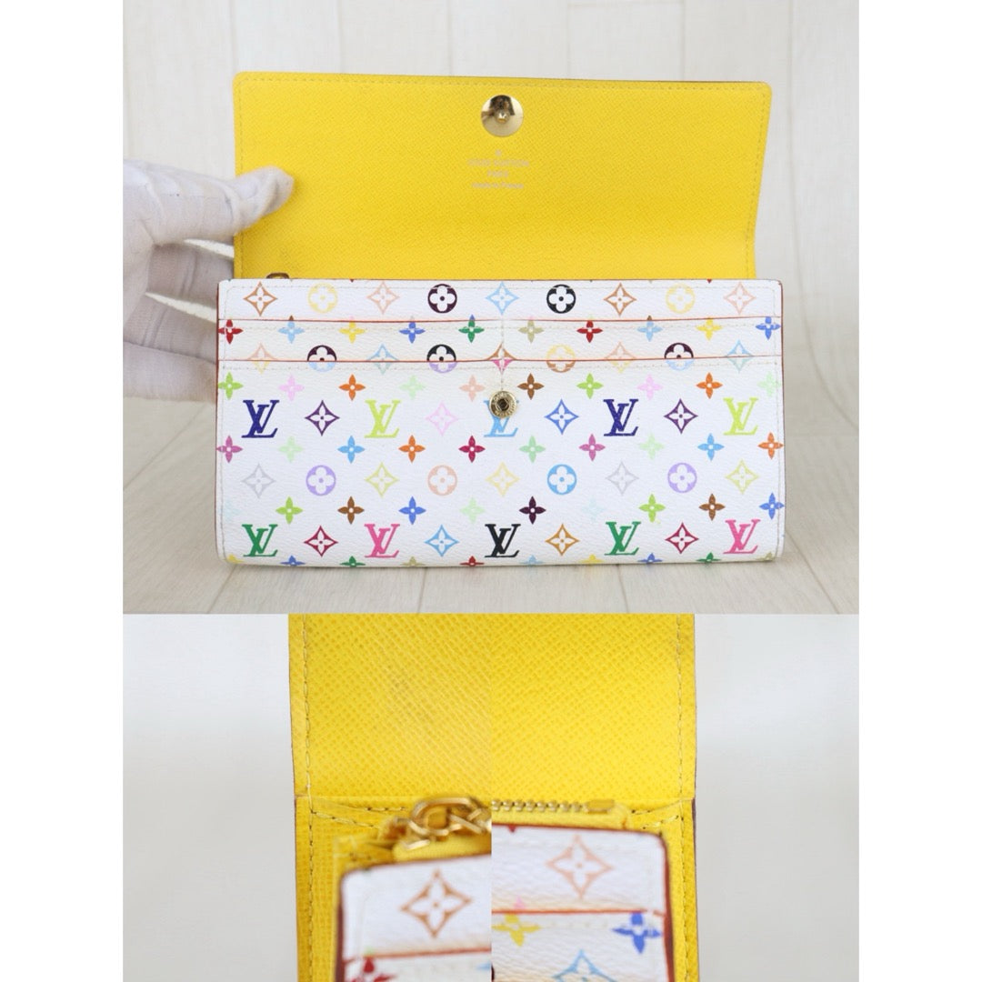 Include Entrupy Certificate of Authenticity｜Very Good ( Rank A)｜ Louis Vuitton Takashi Murakam Multi Monogram Long Style Wallet ｜S26062206