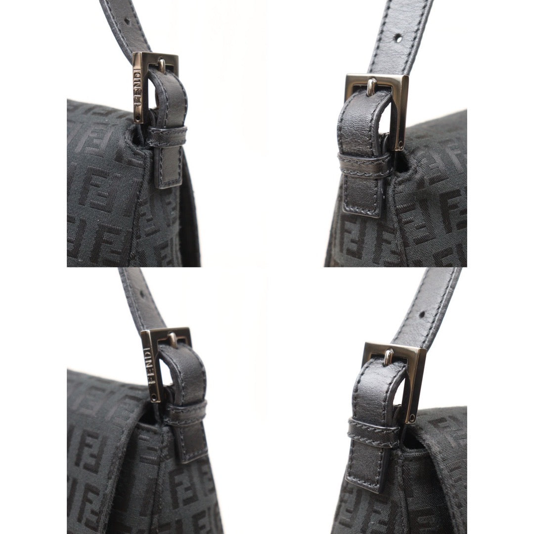 Rank A｜ FENDI Mamma Baguette Shoulder Bag Black ｜V24052304