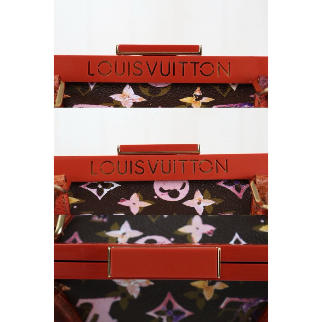 Include Entrupy Certificate of Authenticity｜Excellent（Rank SA）｜ Louis Vuitton Richard Prince Monogram Watercolor Papillon Frame Top Handle Bag｜S26081801
