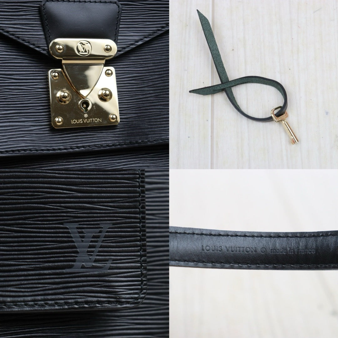 Very Good ( Rank A)｜ LV Epi Monceau28 Black Shoulder Bag ｜25120804