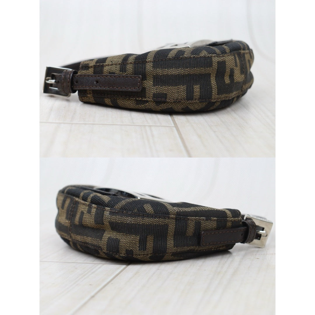 Very Good ( Rank A)｜ FENDI Zucca Mini Croissant Pouch ｜W24120907