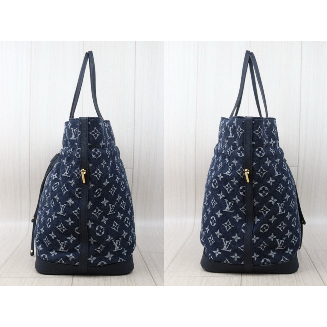 Very Good ( Rank A)｜ LV Monogram Denim Tote Bag Shoulder Bag ｜P24110115