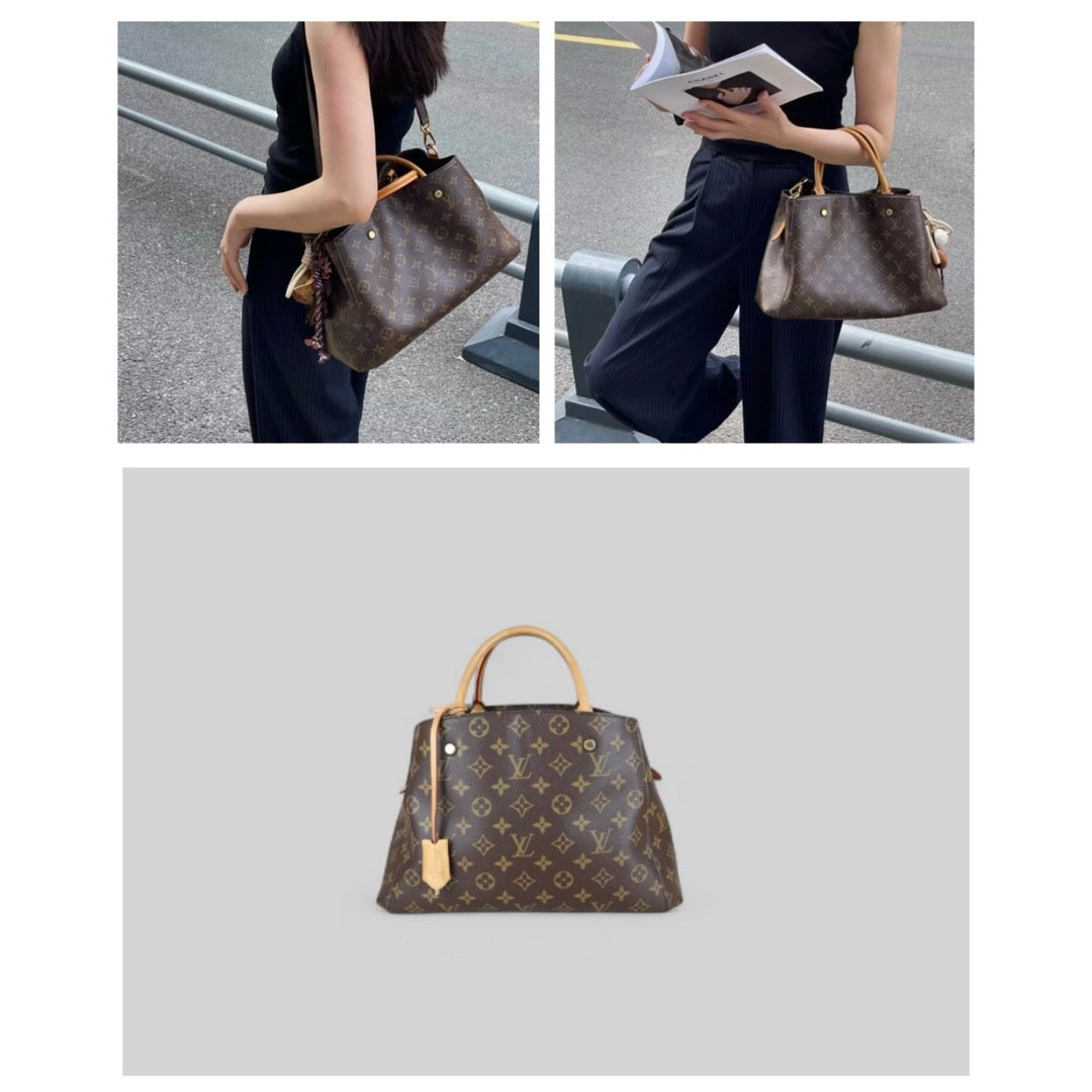 Good ( Rank AB)｜LV Monogram Montaigne MM Hand Bag Shoulder Bag｜X25031601