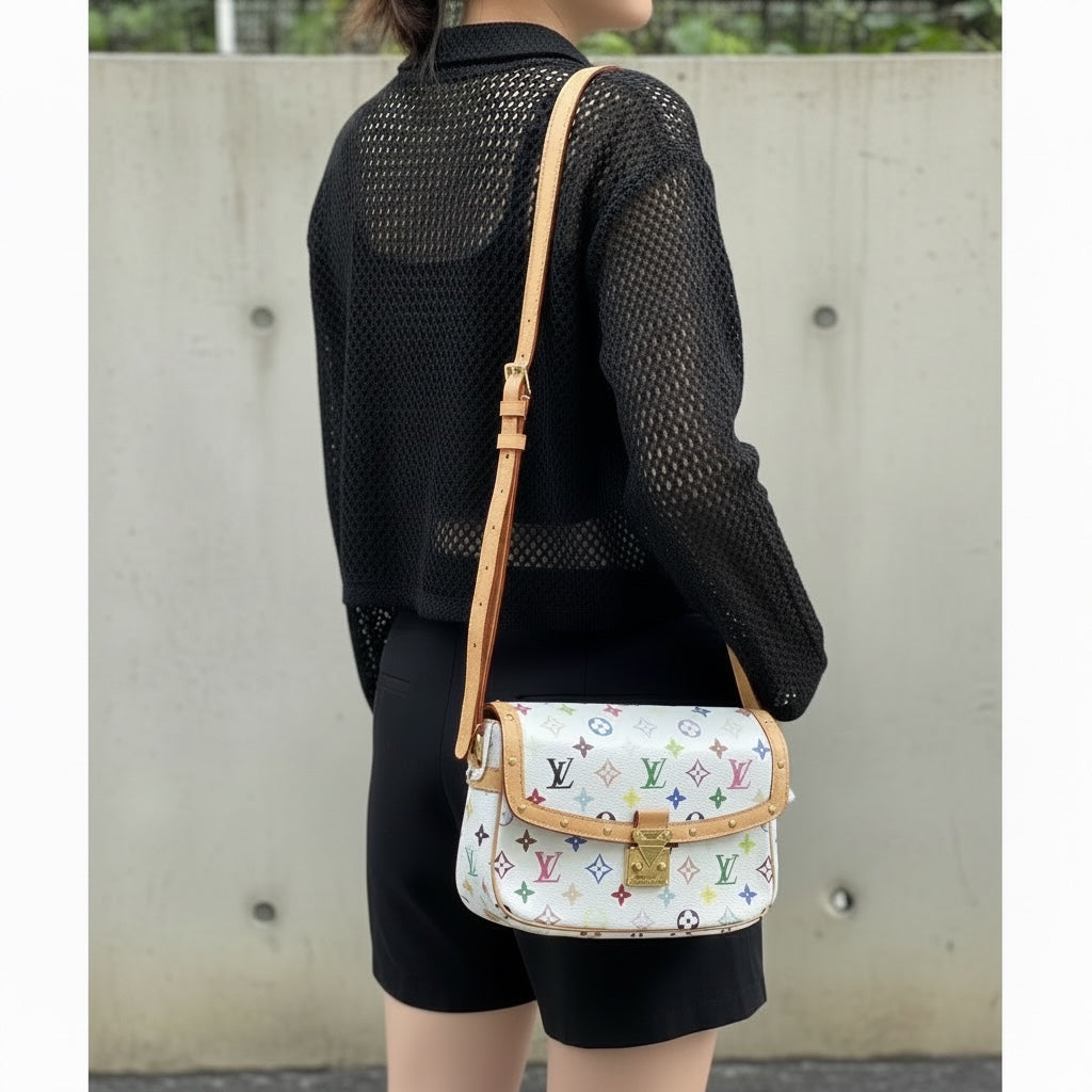 Include Entrupy Certificate of Authenticity｜Very Good ( Rank A)｜Louis Vuitton Takashi Murakam Multi Monogram Sologne ShoulderBag｜S26051515
