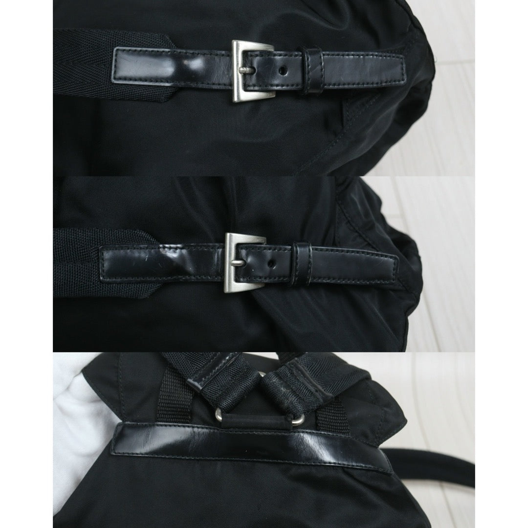 Include Entrupy Certificate of Authenticity｜Good ( Rank AB) ｜Prada  Nylon Black Backpack Small｜26071503