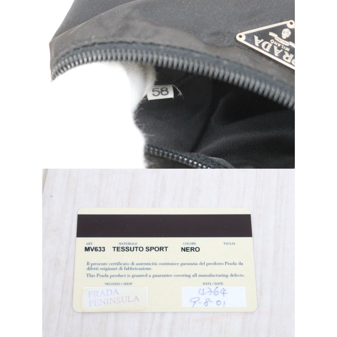 Include Entrupy Certificate of Authenticity｜Very Good ( Rank A)｜ PRADA Nylon Black Shoulder Bag ｜26082603