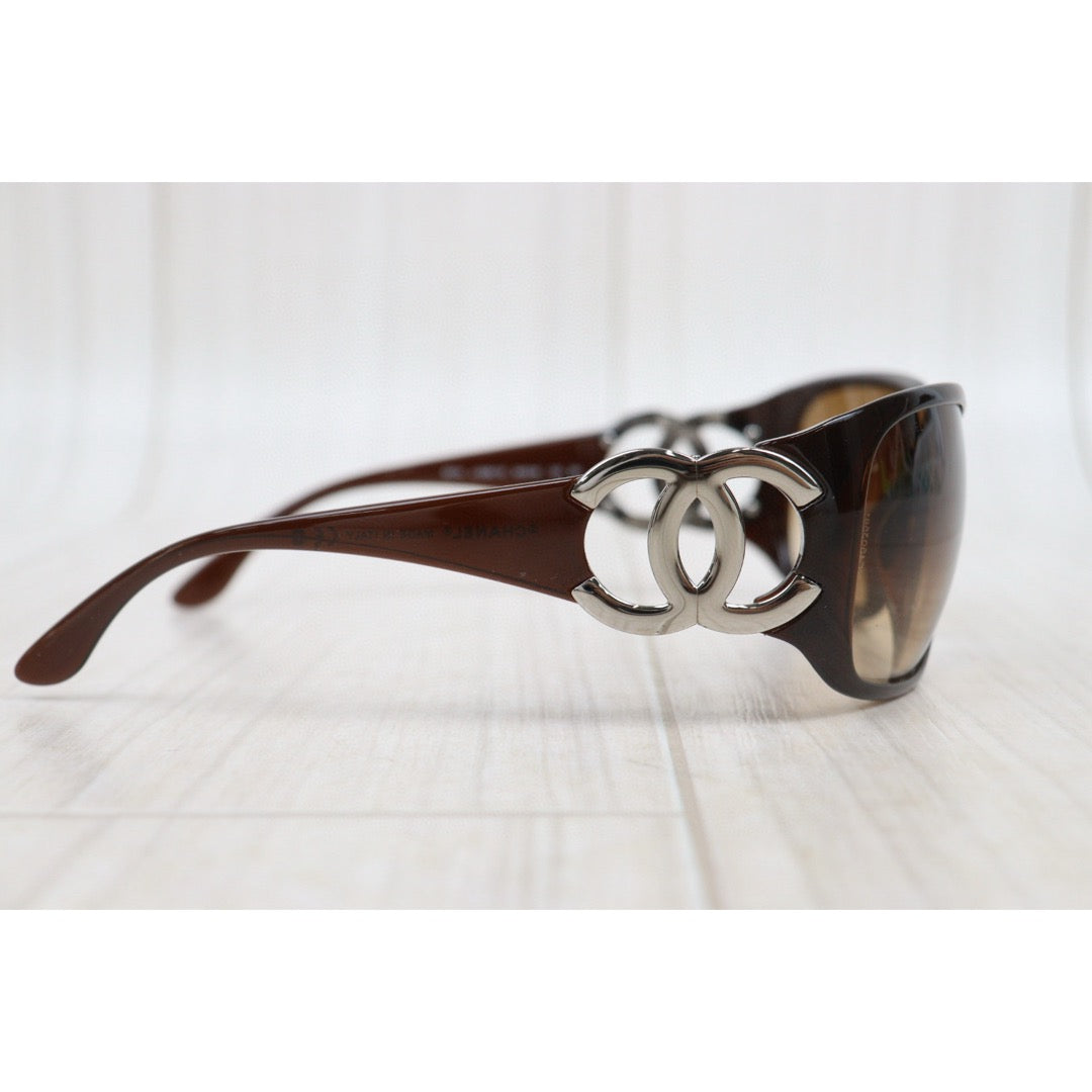 Very Good ( Rank A) ｜CHANEL Coco Mark Sunglasses Brown 64□16 120｜25050234