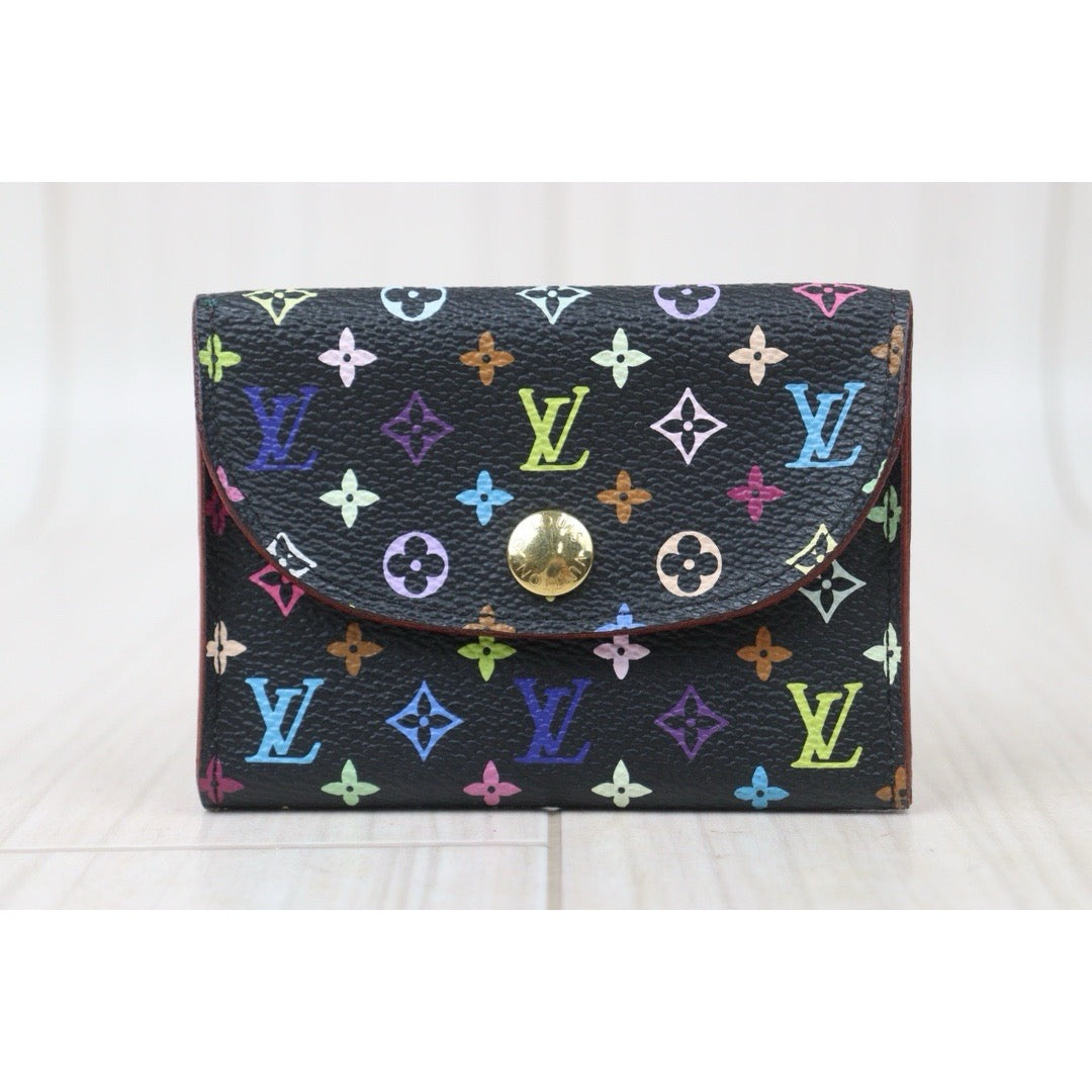 Very Good ( Rank A)｜ LV Multicolor Card Holder Black｜24090904