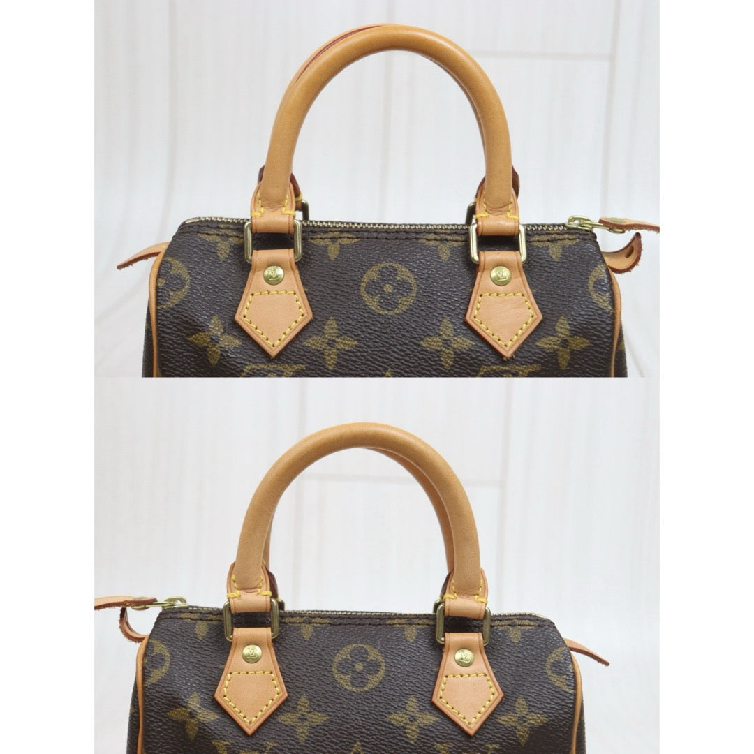 Include Entrupy Certificate of Authenticity｜Very Good ( Rank A)｜ Louis Vuitton Monogram Mini Speedy Hand Bag With Shoulder Strap｜26080619