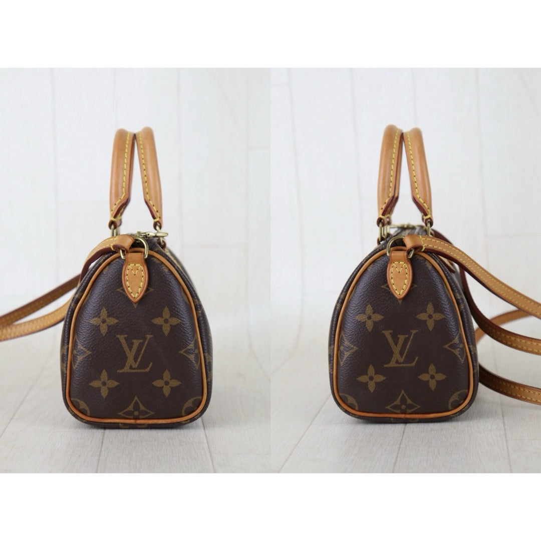 Include Entrupy Certificate of Authenticity｜Good ( Rank AB)｜Louis Vuitton Monogram Nano Speedy  Shoulder Bag｜S26051519