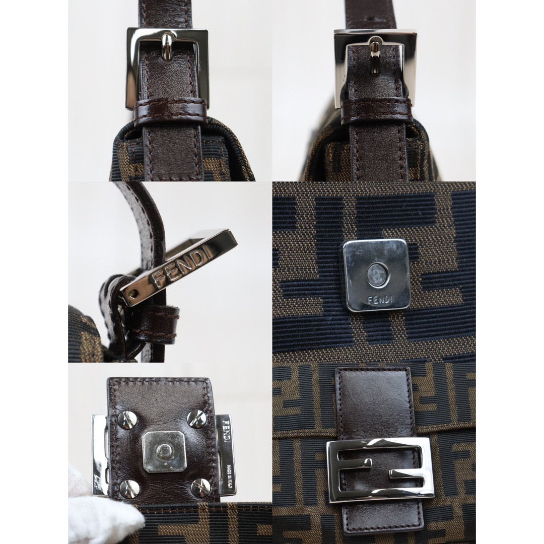 Rank A ｜ FENDI Zucca Mamma Baguette Shoulder Bag｜Q24051617
