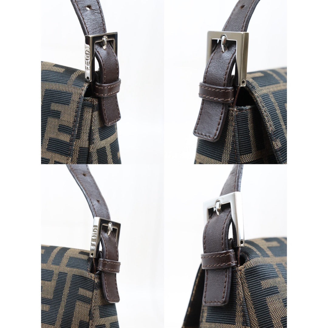 Rank A｜ FENDI Zucca Mamma Baguette Shoulder Bag ｜24032905