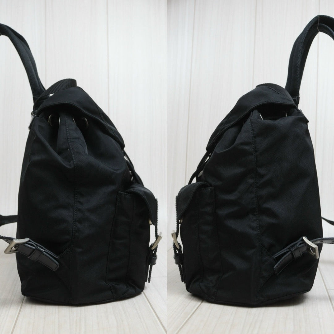 Include Entrupy Certificate of Authenticity｜Good ( Rank AB) ｜Prada  Nylon Black Small Backpack ｜26091802
