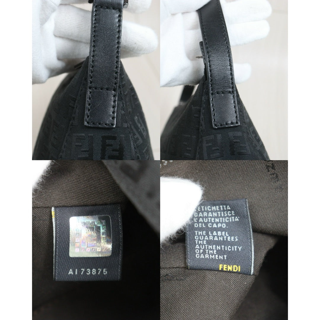 Include Entrupy Certificate of Authenticity｜Good ( Rank AB)｜ FENDI Zucca Mamma Shoulder Bag｜26101902