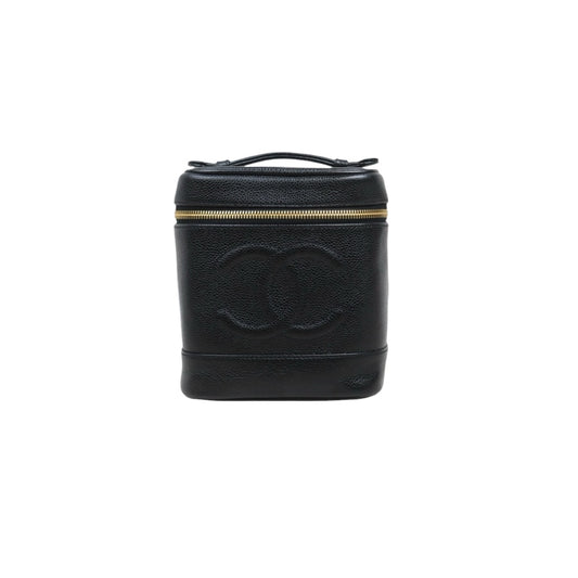 Include Entrupy Certificate of Authenticity｜Good ( Rank AB)｜ CHANEL Caviar Skin Vanity Handbag  Made In 2000～2002Year ｜26011505