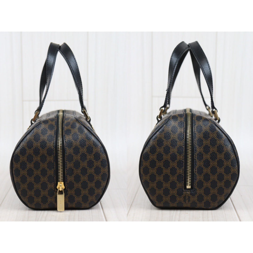 Rank A ｜ CELINE Macadam Black Hand Bag ｜V23110931